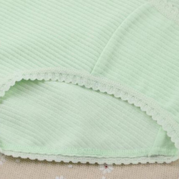 Green high waist Pin up panties. Cotton lolita panties - Picture 2 of 4